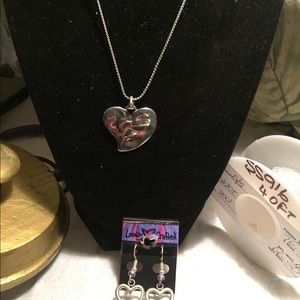 hearts necklace set